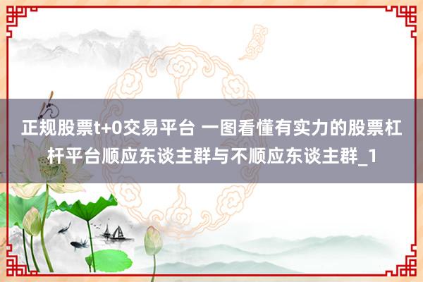 正规股票t+0交易平台 一图看懂有实力的股票杠杆平台顺应东谈主群与不顺应东谈主群_1